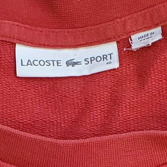 Lacoste Sport pink crewneck sweatshirt sz 40 (M) - Picture 4 of 4